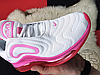 Жіночі кросівки Nike Air Max 720 White Pink Rise Laser Fuchsia AR9293-103, фото 6