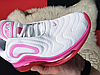 Жіночі кросівки Nike Air Max 720 White Pink Rise Laser Fuchsia AR9293-103, фото 2