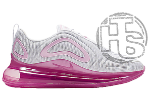 Жіночі кросівки Nike Air Max 720 White Pink Rise Laser Fuchsia AR9293-103