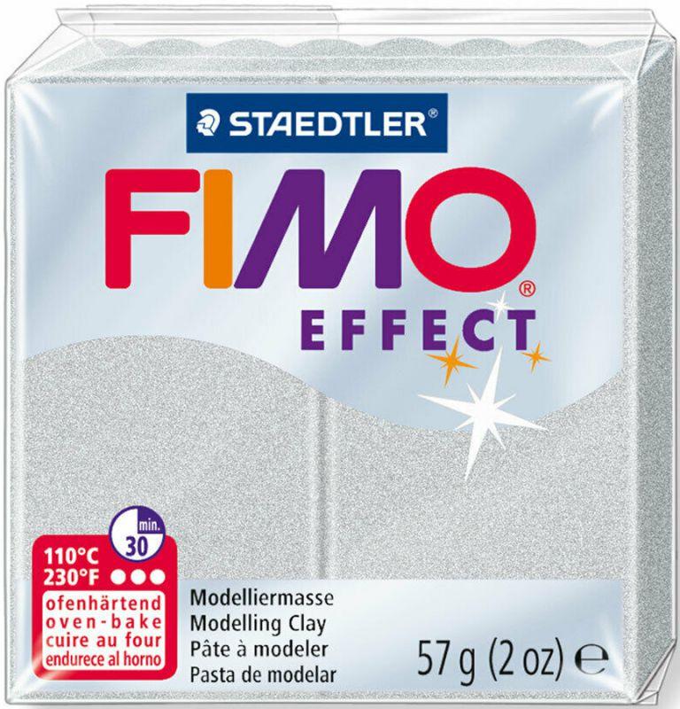 Пластика Effect, Срібна металік, 57 г, Fimo