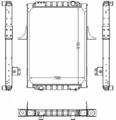 Радіатор без рами RENAULT PREMIUM DCI