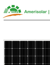 Солнечная панель Amerisolar AS-6M30-310W, 5BB, Mono, (PERCIUM) 1000V, рама 35мм New