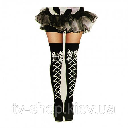 Панчохи Шнурівка з бантом, фото 1