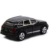Машинка іграшкова Автопром «Audi Q7» джип, метал, 18 см, чорний, світло, звук, двері відчиняються (7689), фото 7
