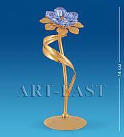 Фігурка Сваровскі з позолотою "Квітку з листочком" AR-4319, фото 2