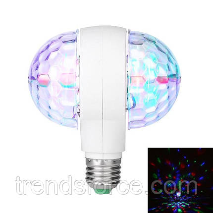 Дисколампа обертова для вечірок подвійна Led lamp Leiwen Ukc AG SMQ01 152589, фото 1