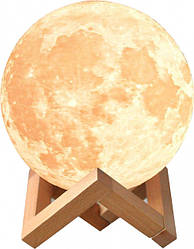 Настільний світильник нічник Місяць 15 см Magic 3D Moon Light Touch Control 154094