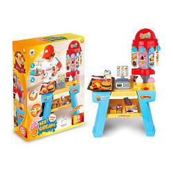 Іграшковий дитячий магазин, касовий апарат, сканер, продукти W035