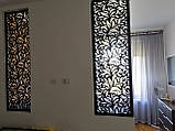 Різьблена Декоративна панель зонування кімнати 017 лепістки, фото 4