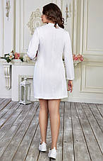 Жіночий медичний халат Рада білий - Халат для косметолога, фото 3