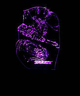 3d-светильник Бейблэйд BeyBlade, 3д-ночник, несколько подсветок (батарейка+220В)