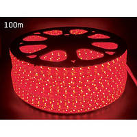 Світлодіодний дюралайт плоский червоний 60 LED