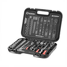 Набір інструментів INTERTOOL ET-8073 73 од. STORM, 1/2", 1/4", Сг-V, фото 3