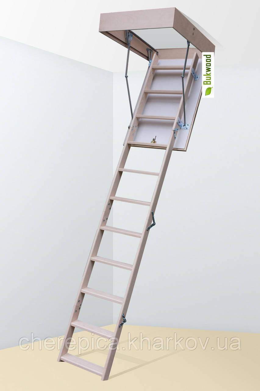 Горищні сходи Bukwood Compact Long 120х80, 120х90, 130х60,130х70, 130х80, 130х90