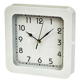Часы "Белый квадрат" 23см (2003-016)