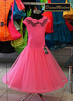 Платье для бальных танцев (бейсик) Pink Fizz - geo из тканей «Chrisanne» и «DSI» (Великобритания)