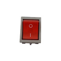 Кнопка на сварочный аппарат 16А красная Вкл.-Выкл. 4 pin с подсветкой ST 379