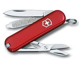 Ніж складаний, мультитул Victorinox Classic SD (58 мм, 7 функцій), червоний 0.6223