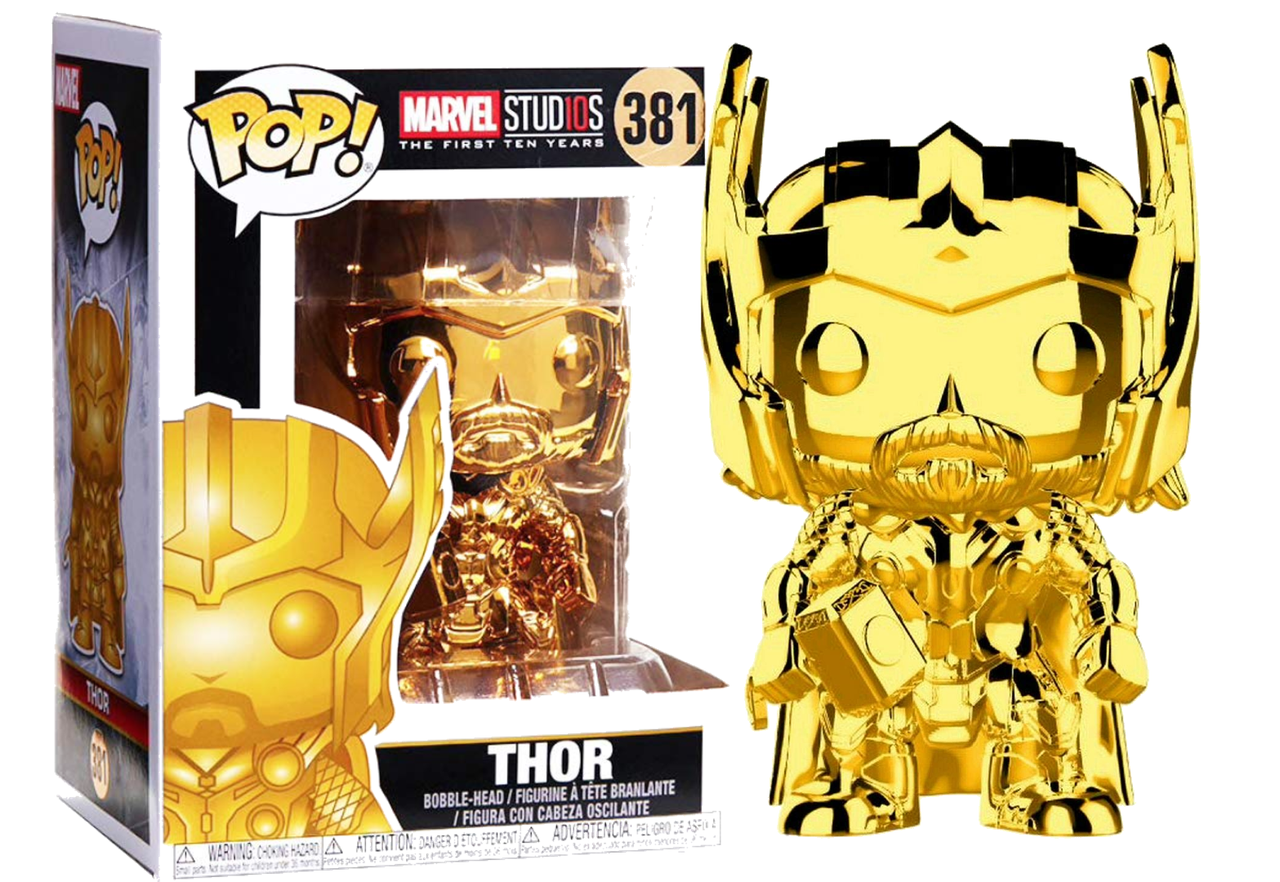 Фігурка Funko Pop Фанко Поп Marvel Studios Thor(Chrome) Тор 10 см MS Т 381