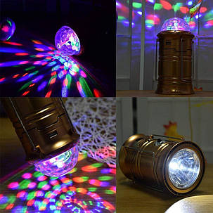 Фонарь MAGIC COOL кемпинговый светодиодный + лазер диско DR-666 с USB, фото 1