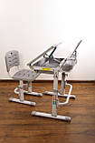 Комплект Парта та стілець-трансформери Funkids M7038 Grey+Підставка для книг!, фото 8