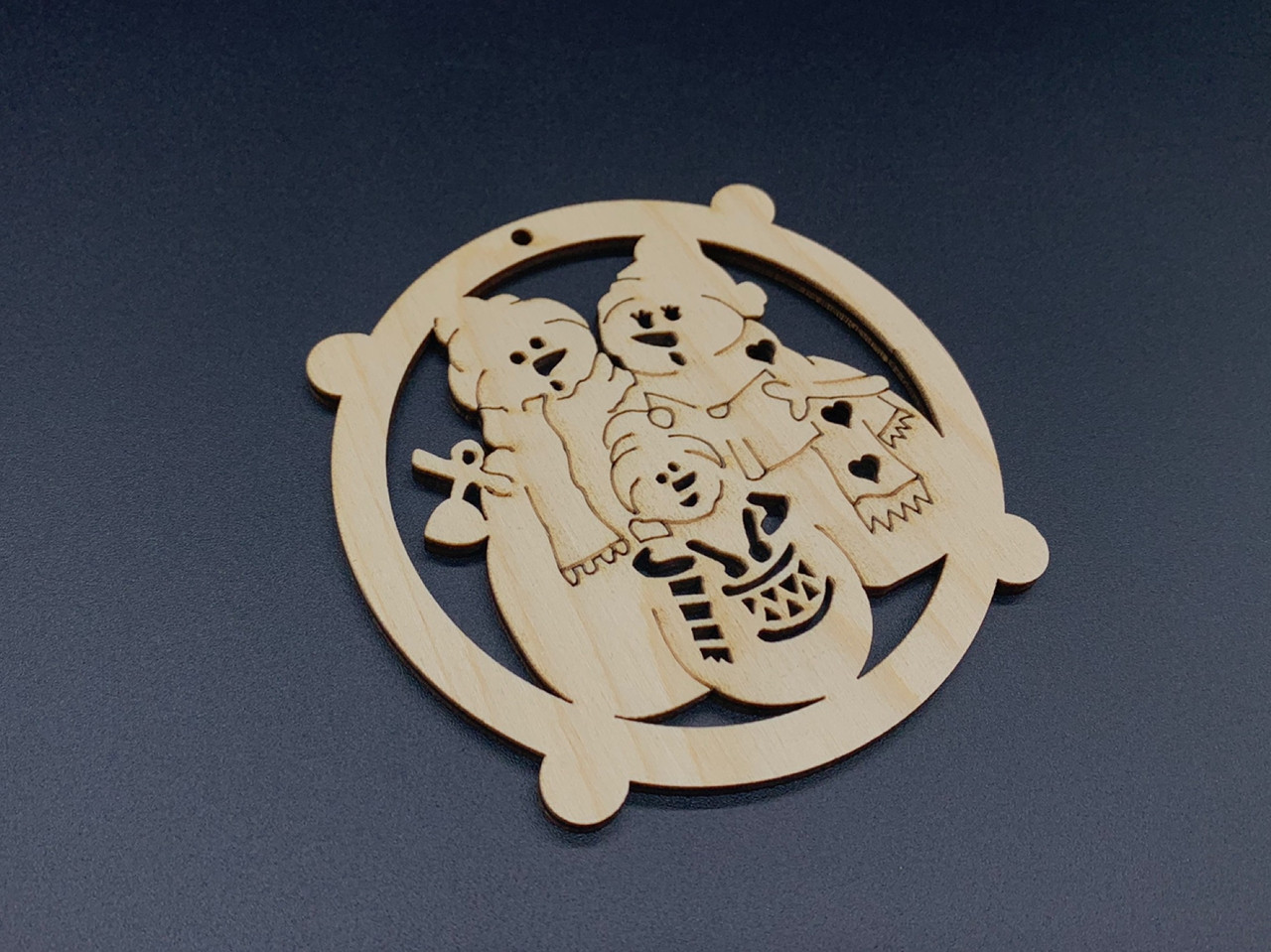 Дерев'яна новорічна іграшка. Фанера. 9см, фото 1