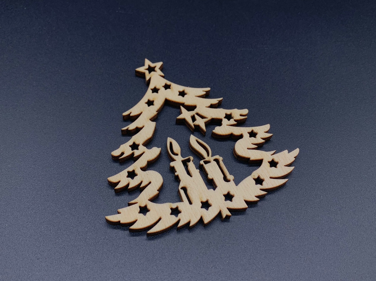 Дерев'яна новорічна іграшка. Фанера. 9х8,5см, фото 1