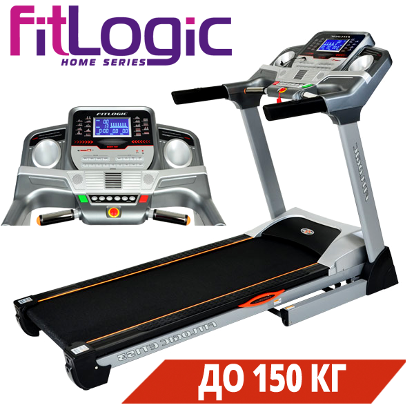 Бігова доріжка для дому FitLogic ET153 До 150 кг. Полотно 53 на 151 см