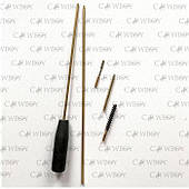 Набір для чищення для пневматичної зброї 4.5 мм із вишером у чохлі п/е