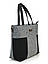 Сумка суконна жіноча міська 156254GRYBLK, фото 3