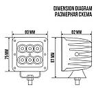 Світлодіодна Led фара БЕЛАВТО BOL0604 Spot, фото 7