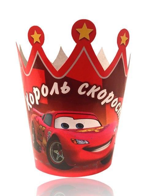 Корона картонна дитяча "Тачки" 1294, фото 1