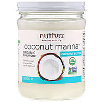 Кокосовое пюре Coconut Manna, для веганов, 425 г Nutiva