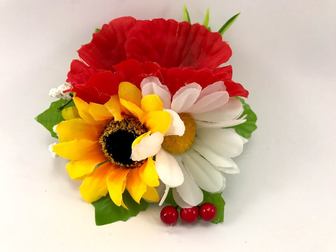 Шпилька Handmade Ukrainian 2782 з композицією 10 см, фото 1