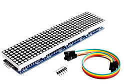 Модуль 4 шт. світлодіодних матриць 8х8 MAX7219 RED