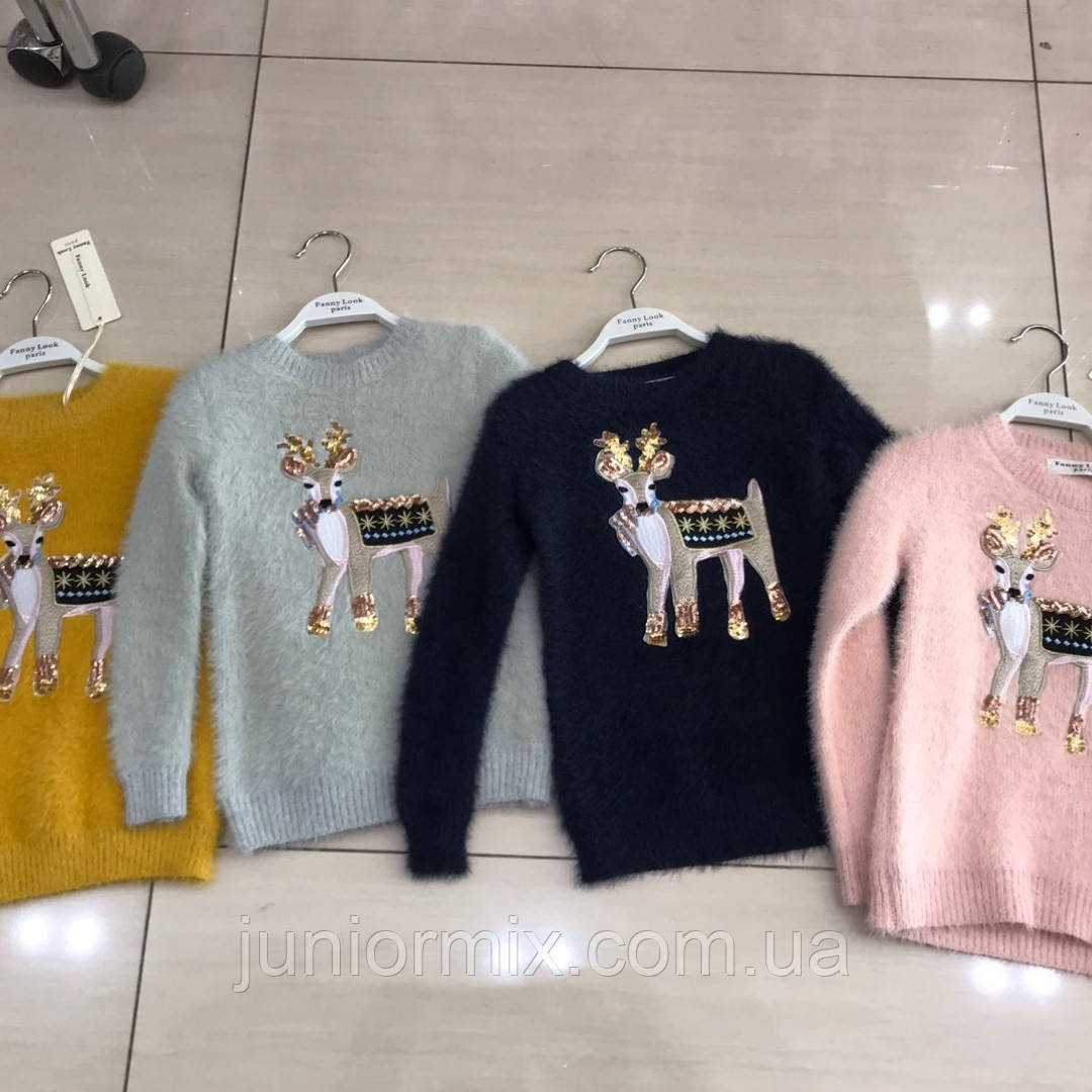 Дитячі ангорові теплі кофти для дівчаток оптом Fanny Look