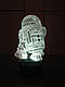 3d-світильник R2D2, Зоряні війни Star wars, 3д-нічник, кілька підсвічувань (на батарейці), фото 5