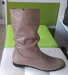 STTOPA демі. Висота 29 см. Розміри 41-44. Чоботи великих розмірів шкіряні. 273-4144 Бежеві