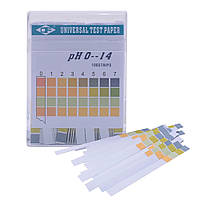 Лакмусовая индикаторная бумага OF pH тест 0-14 pH 100 полосок
