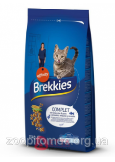 Корм Brekkies Exel (Бреккис Ексель) Cat Complet для котів (курка,тунець,овочі), 15 кг