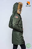 Жіноча парка Аляска Olymp N-3B Slim Fit Color: Khaki, фото 2