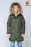 Жіноча парка Аляска Olymp N-3B Slim Fit Color: Khaki, фото 6