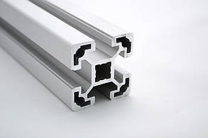 Верстатний профіль 40х40 АНОД, довжина виробу 6м, різка кратно 3м.