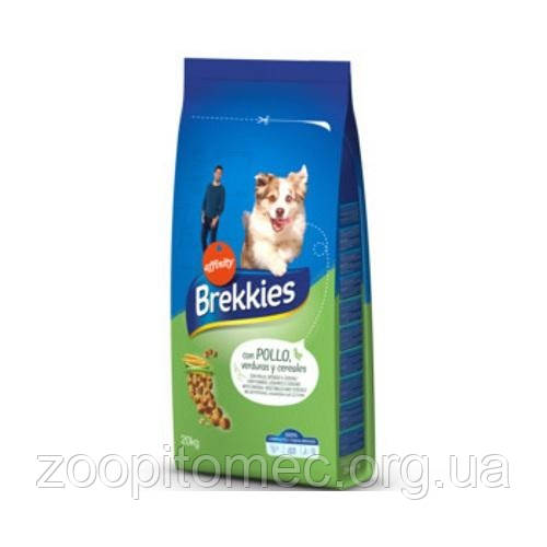Корм Brekkies (Брекис) Dog Chicken для собак усіх порід з куркою, 4 кг, фото 1