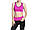 Жіночий спортивний топ для фітнесу, йоги "FitnessYoga" зручний яскравий (рожевий), фото 4