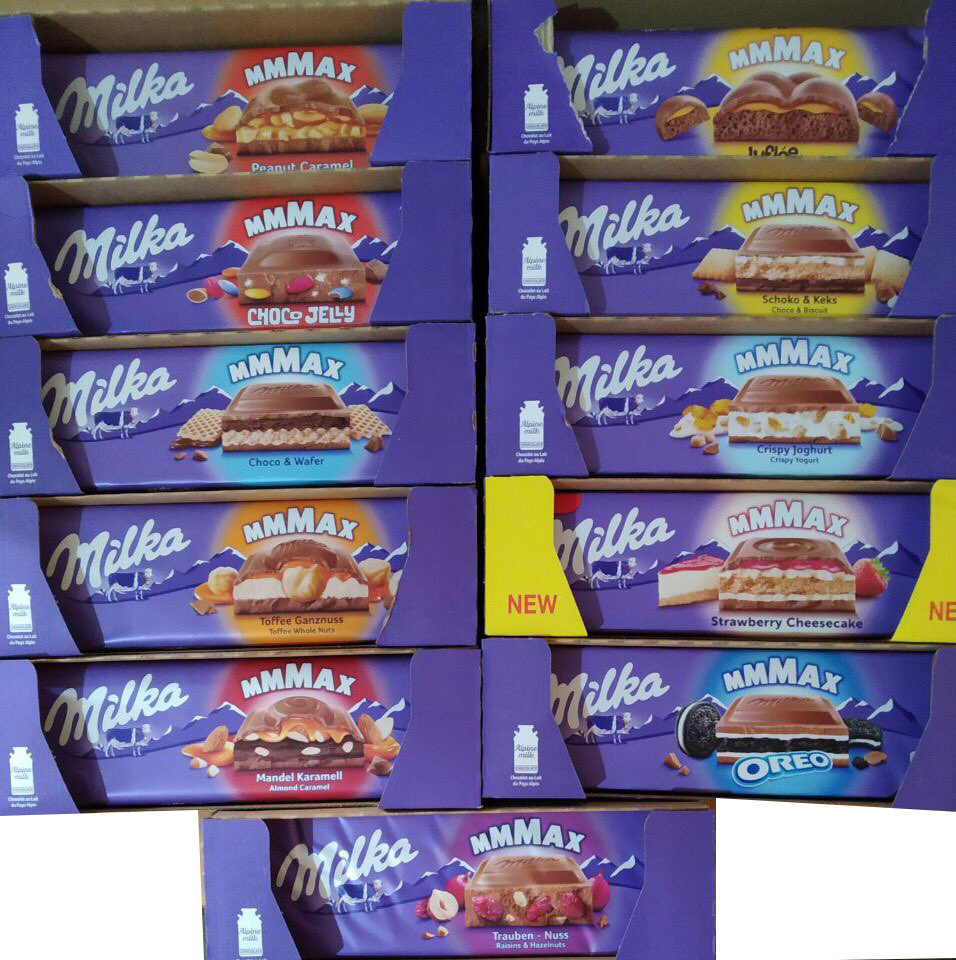 Шоколад Milka mmMAX 11 смаків в асортименті Польща 300 г (55шт/4уп)