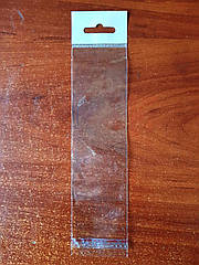 Пакети з клейкою стрічкою + слот (д) 205*55 (ш), мм, поліпропіленові - 1 упак (100 шт)