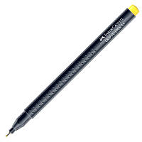 Ручка капилярная Faber-Castell FINE PEN GRIP 0.4 желтая (22257)
