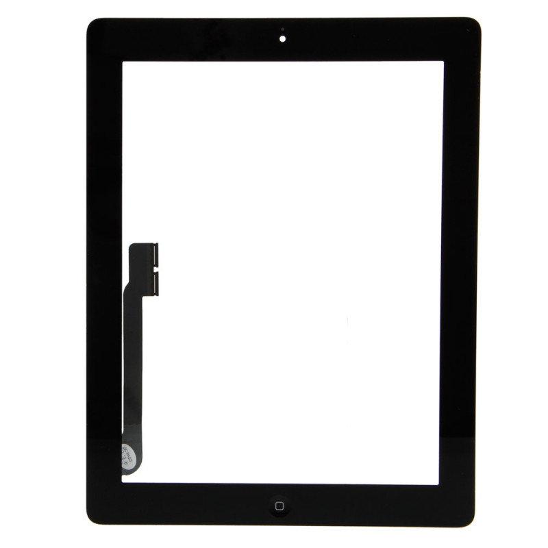 Сенсорний екран для планшета Apple iPad 3, чорний, AAA (з кнопкою та скотчем), фото 1