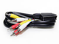 З'єднувальний кабель для Аудіо-монітора SCART-6RCA 1.2m проф